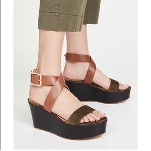 Veronica Beard Hurley Army Platform Womens Shoe size 6.5